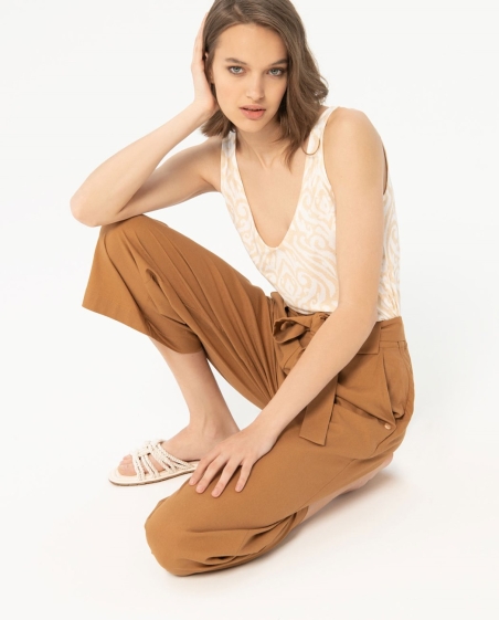PANTALON LINO CON CINTO 524NAKI523 SURKANA