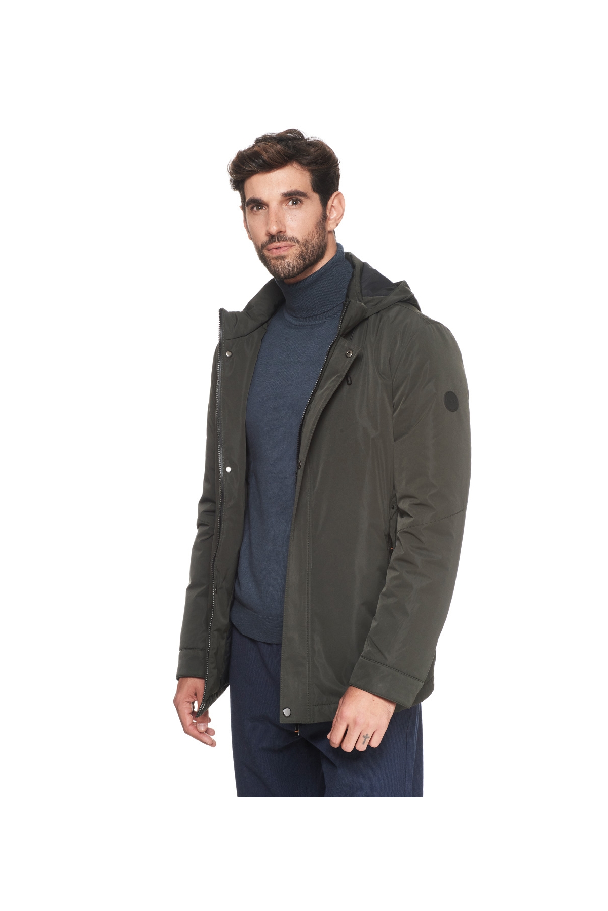 PARKA CORTA DE HOMBRE CAPUCHA 42041SYRAH