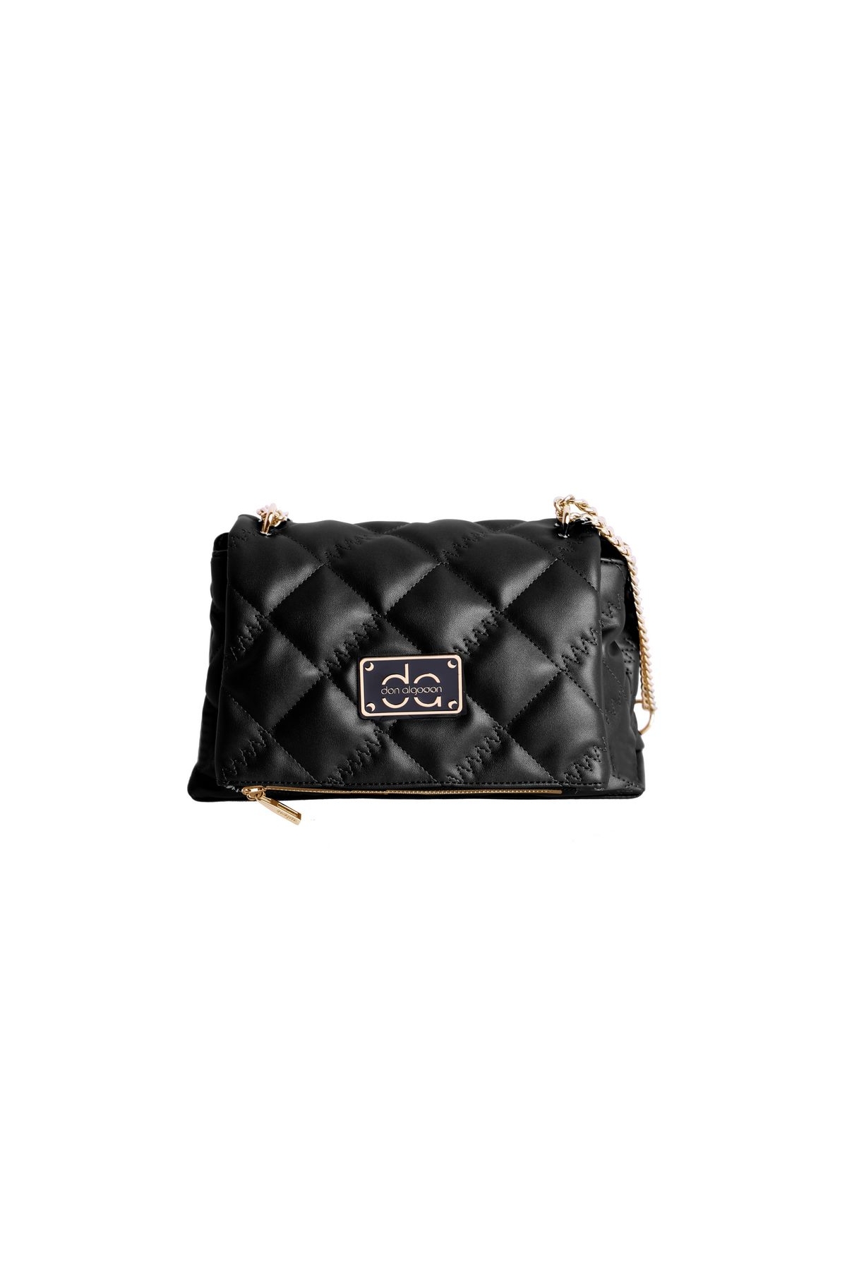 BOLSO NEGRO CADENA ACOLCHADO NEGRO DON ALGODON 7827