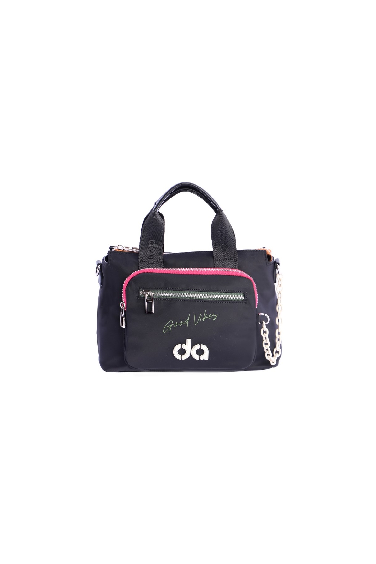 BOLSO NEGRO CON COLORES DON ALGODON 7810