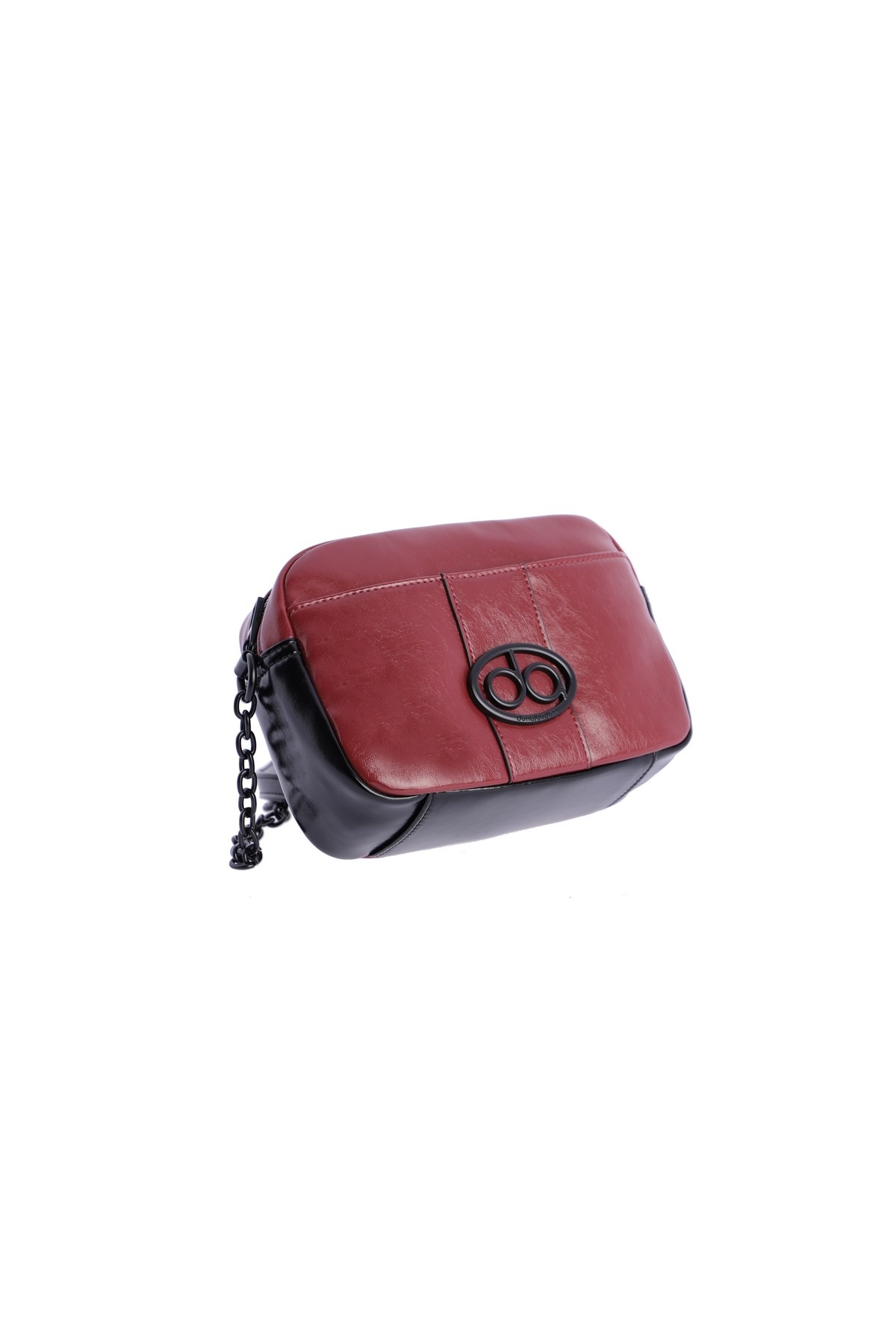 BOLSO BANDOLERA GRANATE COMBINADO CHAROL DON ALGODON 7817